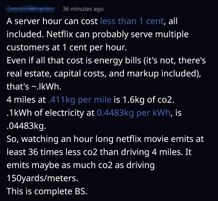 After News That Watching Netflix Is More Harmful To The Environment Than Driving Goes Viral, People Take To Reddit To Debunk This Theory After News That Watching Netflix Is More Harmful To The Environment Than Driving Goes Viral, People Take To Reddit To Debunk This Theory