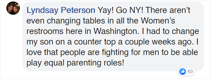 This Group Of Dads Stood Up For Equal Rights & It's Now Illegal In NYC To Set Up Men's Public Restrooms Without Baby Changing Stations This Group Of Dads Stood Up For Equal Rights & It's Now Illegal In NYC To Set Up Men's Public Restrooms Without Baby Changing Stations