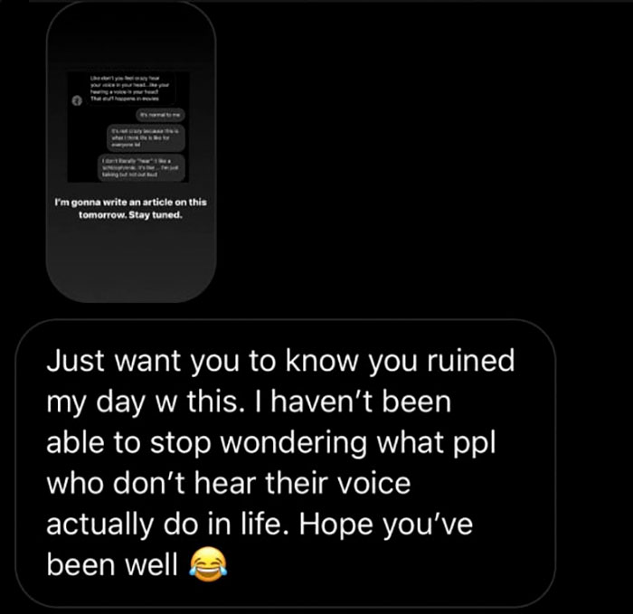 Guy Finds Out Not Everyone Has An Internal Monologue With Themselves And It Ruins His Day Guy Finds Out Not Everyone Has An Internal Monologue With Themselves And It Ruins His Day