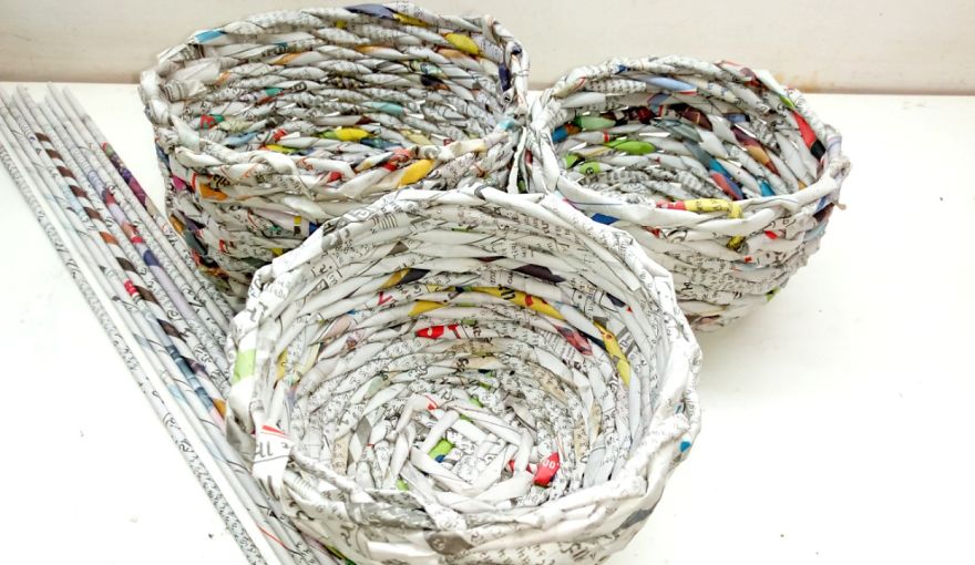 I Created A Bowl From Newspaper I Created A Bowl From Newspaper