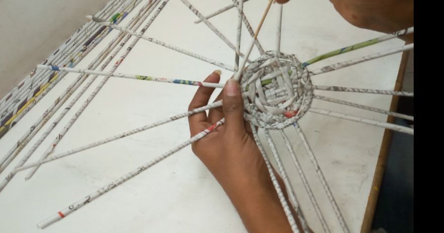 I Created A Bowl From Newspaper I Created A Bowl From Newspaper