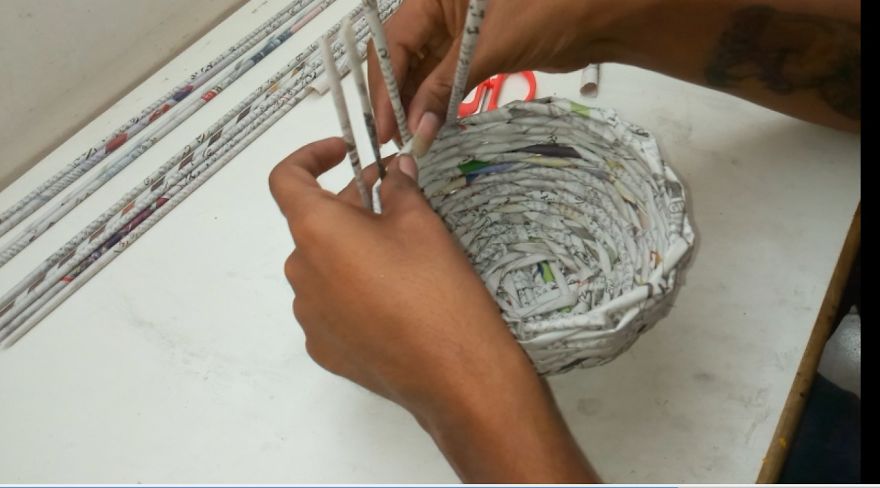 I Created A Bowl From Newspaper I Created A Bowl From Newspaper