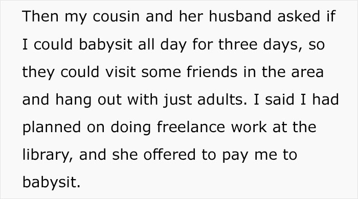 Parents Get Mad At Woman After She Asks $35/Hour To Babysit Their 3 Children Parents Get Mad At Woman After She Asks $35/Hour To Babysit Their 3 Children