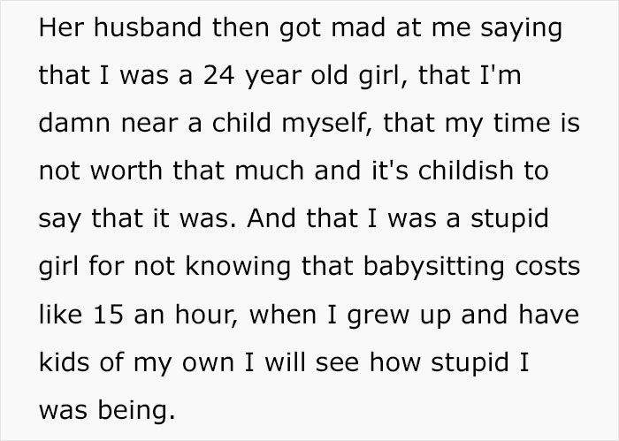 Parents Get Mad At Woman After She Asks $35/Hour To Babysit Their 3 Children