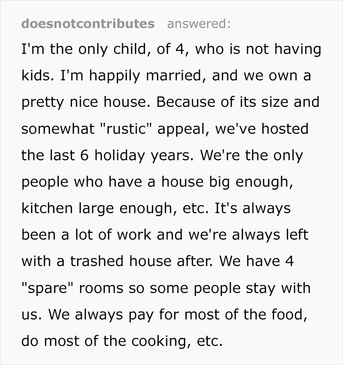 Parents Tell Their Daughter They're Removing Her From The Will Because She Has No Kids, So She Ruins Their Holidays