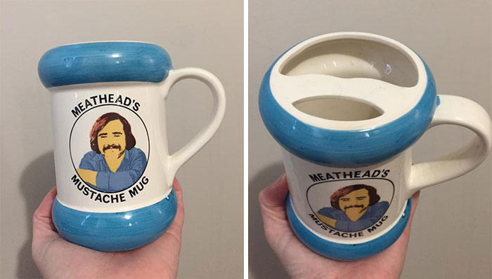 I Recently Found This At An Estate Sale For $.50 And Thought It Would Be Perfect For My Personal Meathead With A Mustache