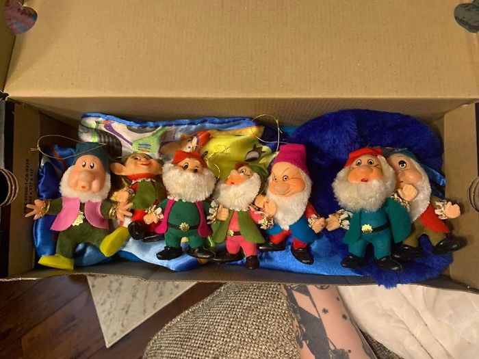 Last Year I Had Found 5 Of These 7 Dwarves At A Local Antique Mall. Then This Year, I Went Antiquing At A Different Store, Different Town 30 Min Away... And I Saw 2 Dwarves The Exact Two I Was Missing! 