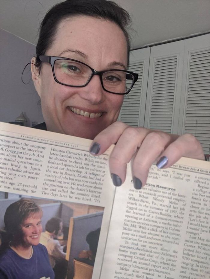 I Noticed An Old Reader's Digest On The Counter. Matter-Of-Factly, I Flipped To Page 118 And Showed The Cashier My Picture From 1998