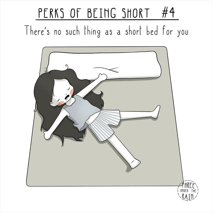 5-Foot-Tall Artist Illustrates What Being Short Is Like In 15 Wholesome Pics