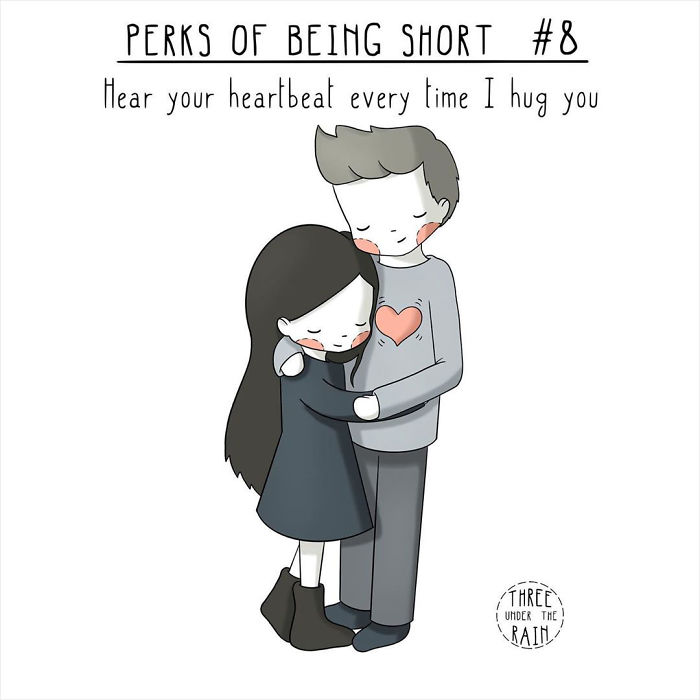 5-Foot-Tall Artist Illustrates What Being Short Is Like In 15 Wholesome Pics