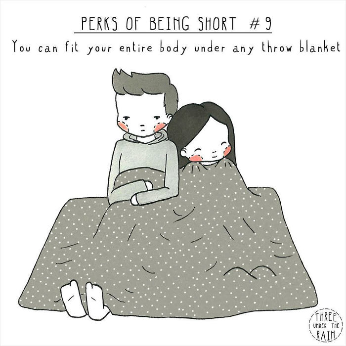 5-Foot-Tall Artist Illustrates What Being Short Is Like In 15 Wholesome Pics