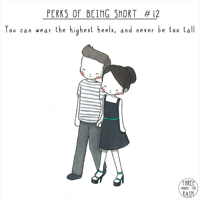 5-Foot-Tall Artist Illustrates What Being Short Is Like In 15 Wholesome Pics