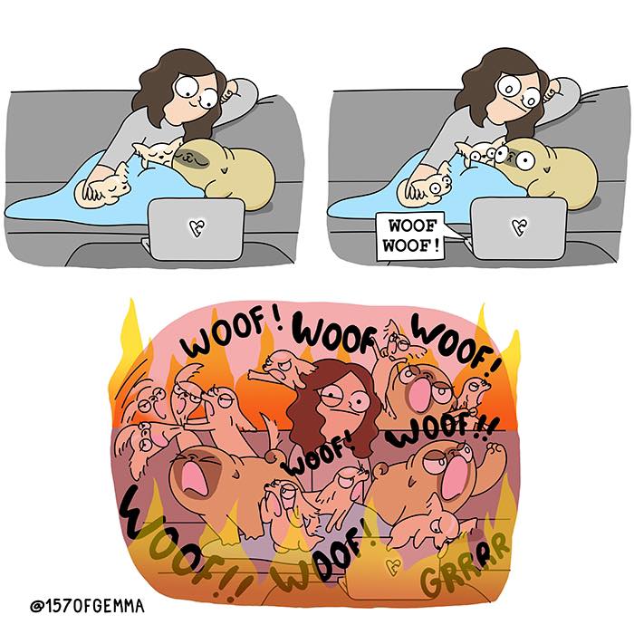 "Living With My Pug Mochi"