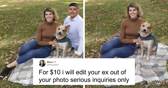 Woman On Twitter Is Asking For $10 To Edit Out Your Ex From Photos And People Post The Results