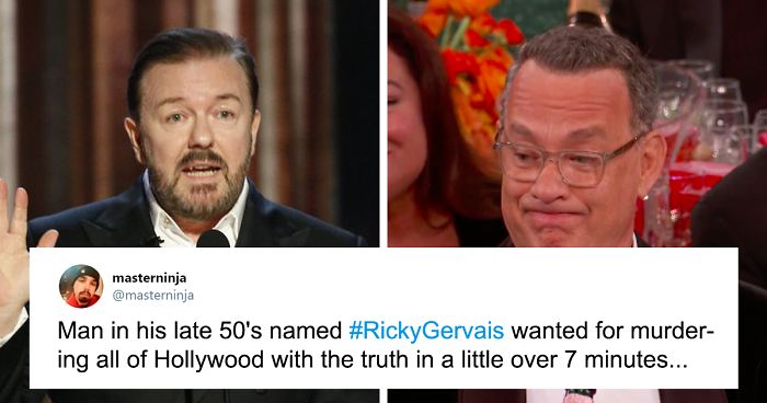Hollywood Did Not Appreciate Ricky Gervais Roasting Them With His Golden Globes Monologue