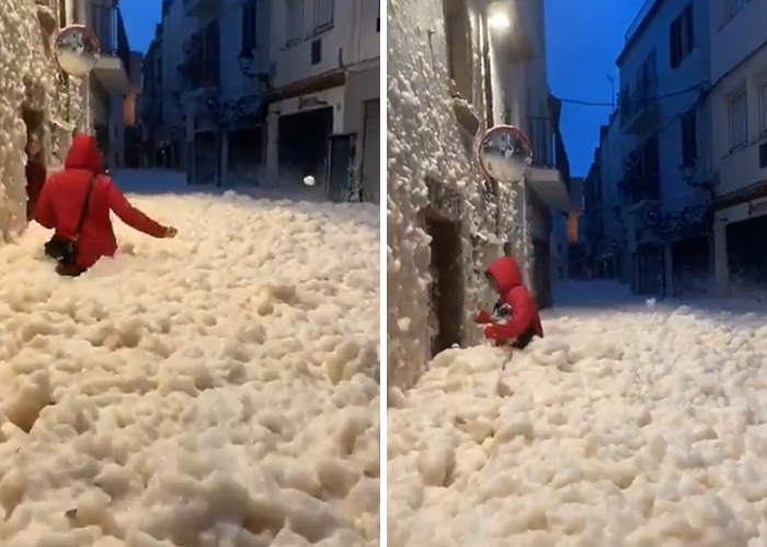 As Storm Gloria Continues Ravaging Spain, Mallorca Gets Hit By Huge Waves And Another Town Is Filled With Foam As Storm Gloria Continues Ravaging Spain, Mallorca Gets Hit By Huge Waves And Another Town Is Filled With Foam