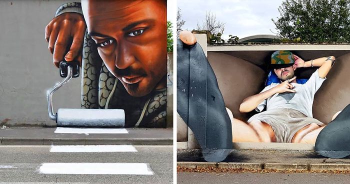 30 Pics Of 3D Street Art That Interacts With Its Surroundings, Created By Caiffa Cosimo