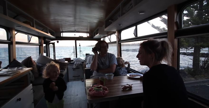 This Inspiring Couple Quit Their 9-5 Jobs To Live & Travel In A DIY Off-Grid School Bus Conversion