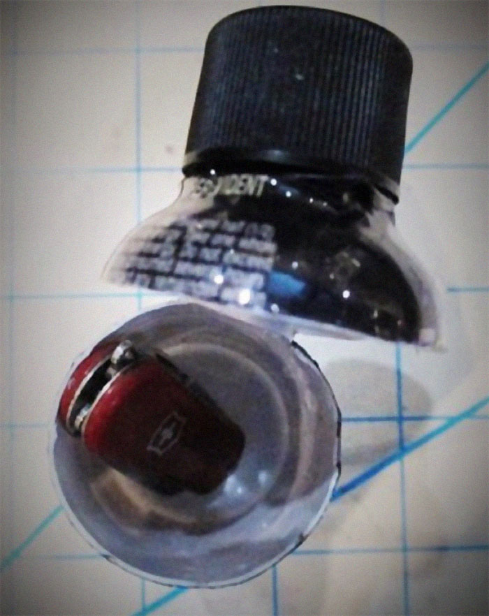 Verified If You Decide To Conceal A Knife In An Energy Drink Bottle, Be Sure To Consume The Contents. You Might Need The Extra Energy For Your 5-Hour Delay. Or Worse...