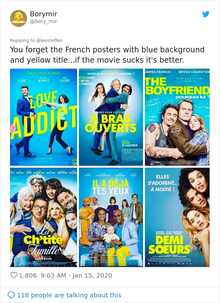 Twitter Thread Shows There's 20 Types Of Movie Posters And Now We Can't Unsee Them