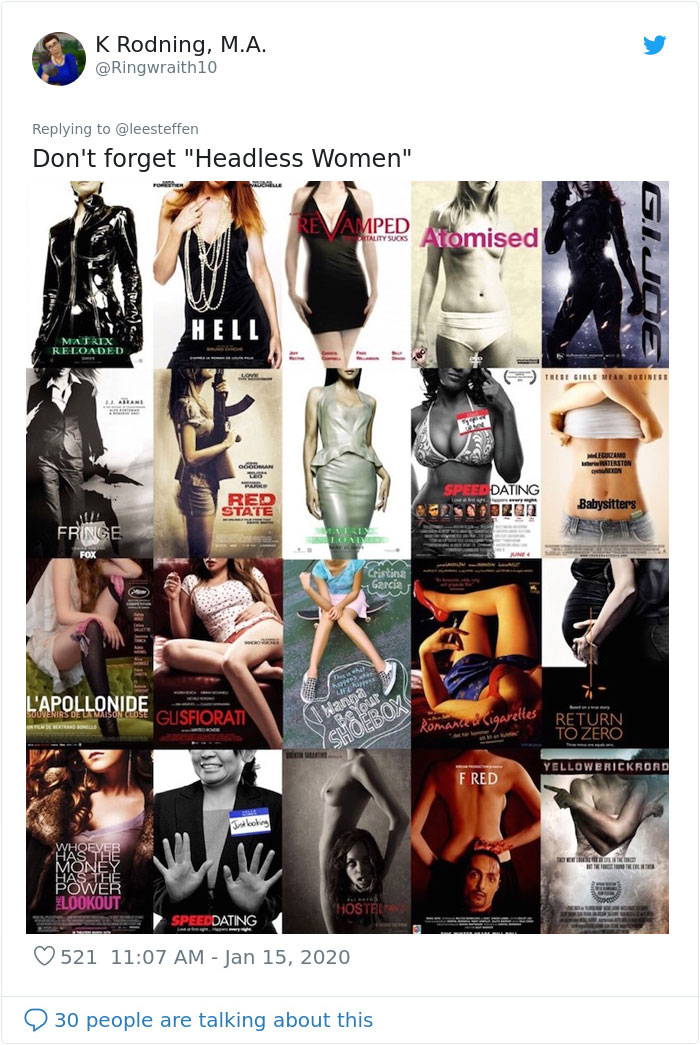 Twitter Thread Shows There's 20 Types Of Movie Posters And Now We Can't Unsee Them