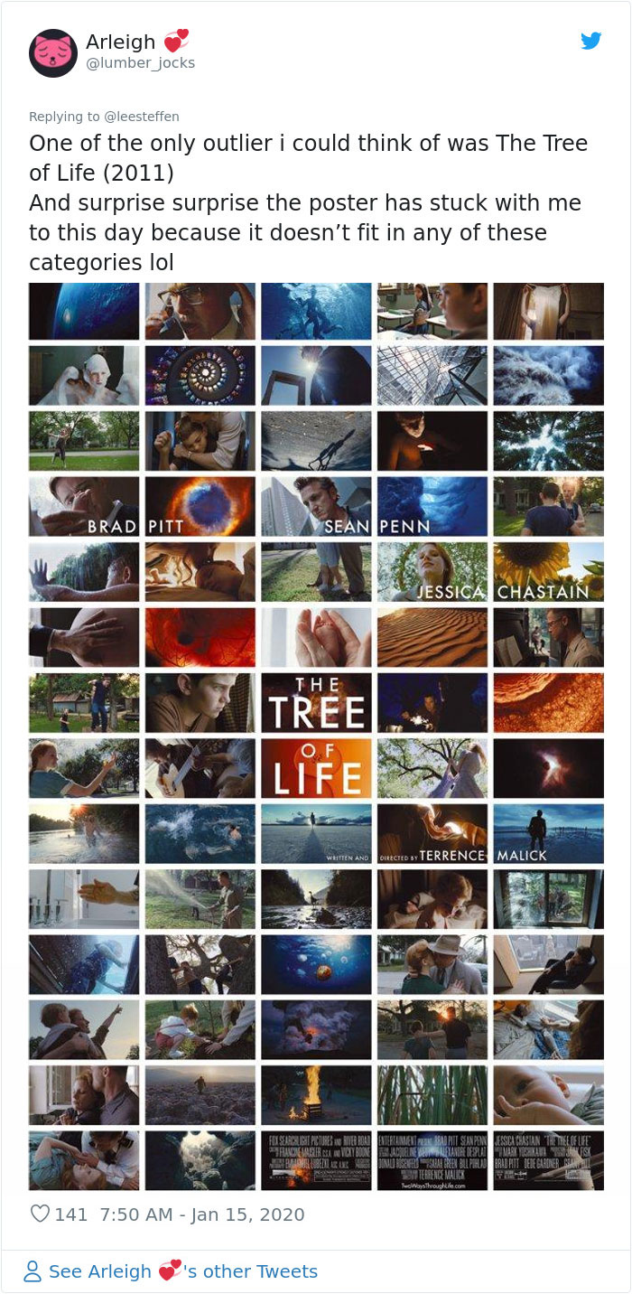 Twitter Thread Shows There's 20 Types Of Movie Posters And Now We Can't Unsee Them