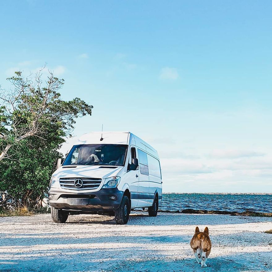 Couple Live A Simple & Adventure Filled Life In A DIY Sprinter Van Conversion Couple Live A Simple & Adventure Filled Life In A DIY Sprinter Van Conversion