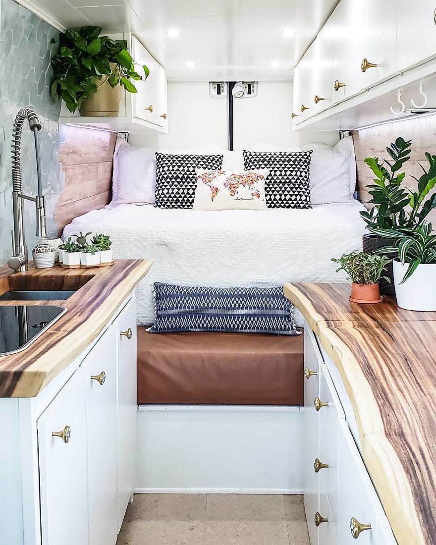 Couple Live A Simple & Adventure Filled Life In A DIY Sprinter Van Conversion