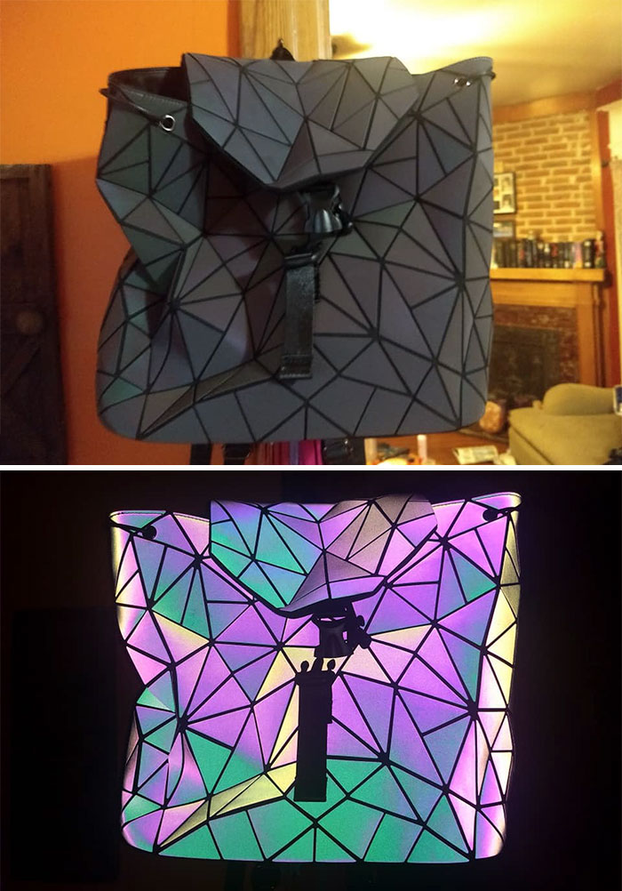 Look At This Crazy Purse I Found At Goodwill Brand New For 5 Bucks! It's Bendy And Reflective!