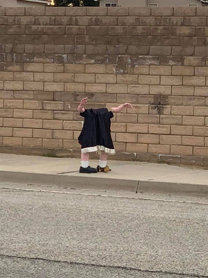 Saw This Monstrosity On My Run This Morning. I Don’t Know What It Is Or What It’s Supposed To Be. I Crossed The Street Promptly And Took My Pic From A Good Distance Away. I’m Sure It’s Haunted. It Absolutely Did Not Come Home With Me