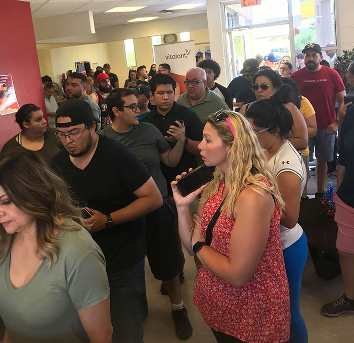 What A Blood Donation Center Looks Like In El Paso After Police Said There Was An Urgent Need For Blood