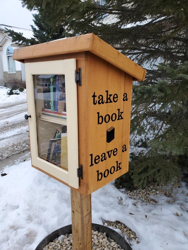 "I found this in my new neighborhood at some random house"