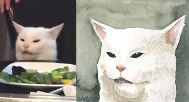 I Made Some Meme Cats Watercolors Because I Love Them