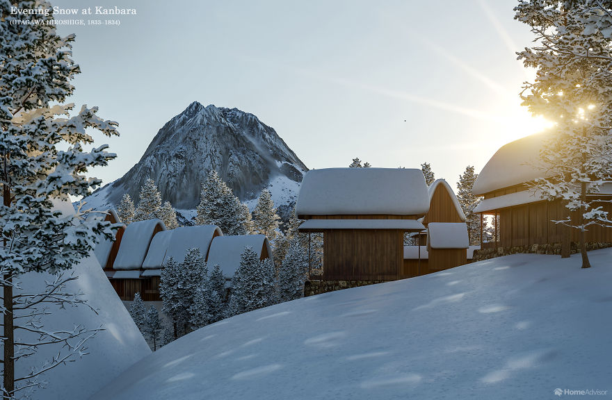 8 Buildings From Famous Paintings Come To Life In These Real-Life Renderings By A Real Estate Agency