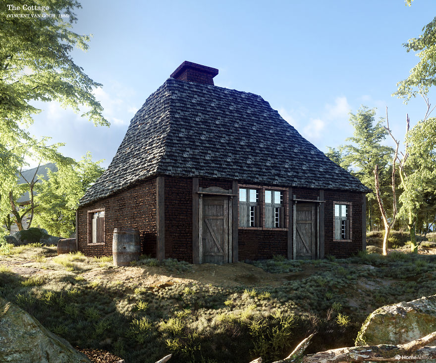 8 Buildings From Famous Paintings Come To Life In These Real-Life Renderings By A Real Estate Agency