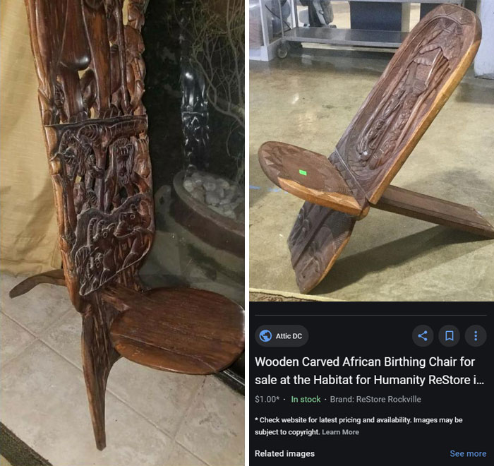 Dad Buys An Antique Chair For His Daughter, 2 Years Later Her Boyfriend Tells Her It's Actually A Birthing Chair Dad Buys An Antique Chair For His Daughter, 2 Years Later Her Boyfriend Tells Her It's Actually A Birthing Chair
