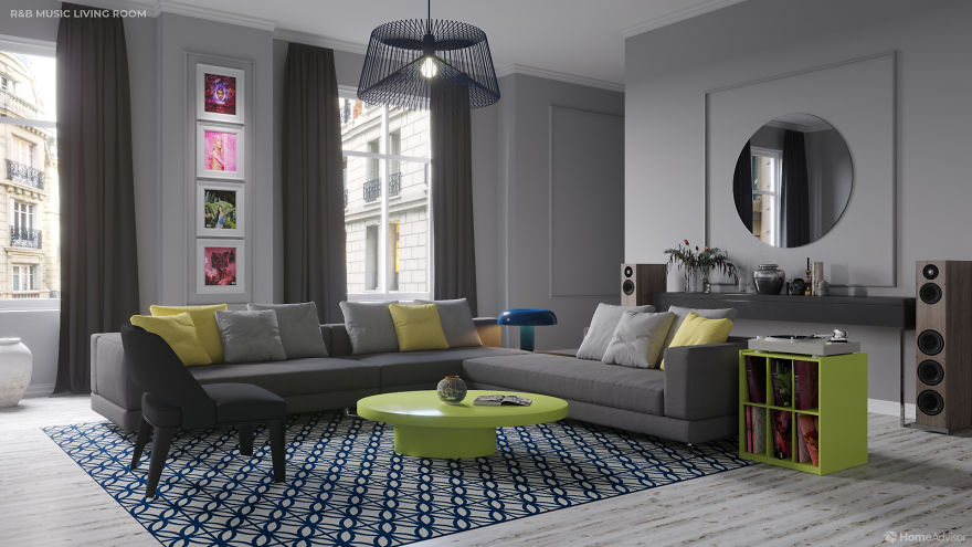 Designers Color A Room Based On A Music Genre, Described By People Who Can 'See Music's Colors' Designers Color A Room Based On A Music Genre, Described By People Who Can 'See Music's Colors'