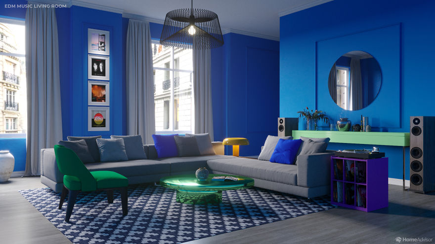 Designers Color A Room Based On A Music Genre, Described By People Who Can 'See Music's Colors' Designers Color A Room Based On A Music Genre, Described By People Who Can 'See Music's Colors'