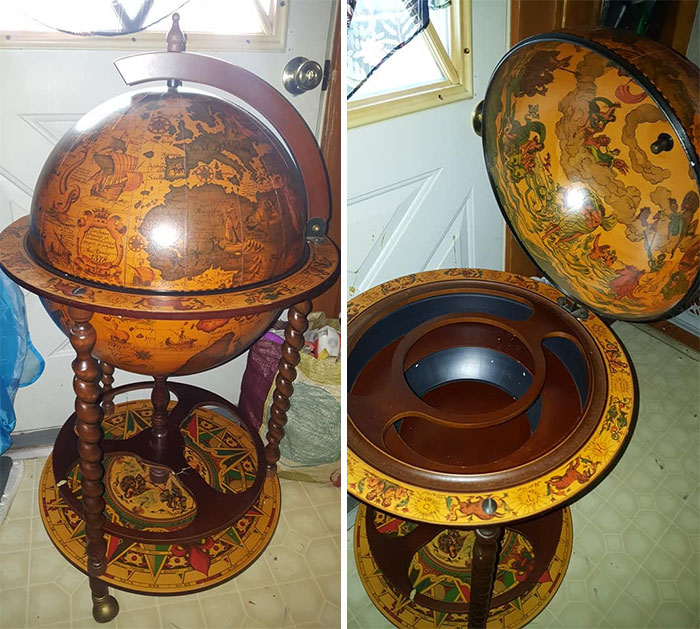 Found This Bar Cart On The Sidewalk. Someone Was Throwing It Away!!! It Says It Was Made In Italy In The Bottom. I Tried To Look Up Who Could Of Made It. Wayfair Sells A Kind Of Knock Off Version For $200 But I Have Seen Others Go For Like $400-$600 That Were Made In Italy