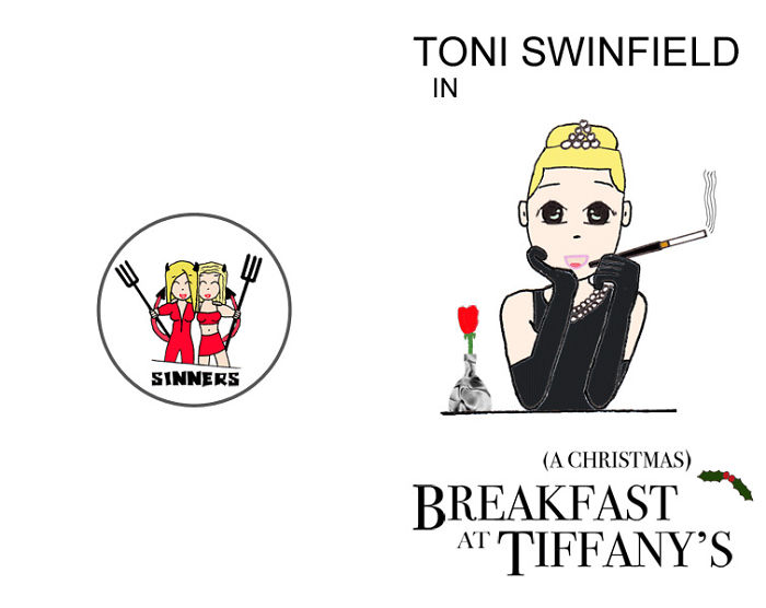Christmas Card For A Friend Who Was A Fan Of Breakfast At Tiffany's
