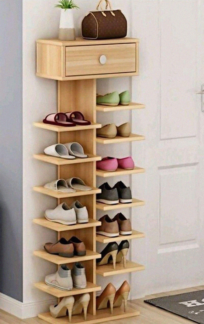 This Small Table Can Fit 14 Pairs Of Shoes