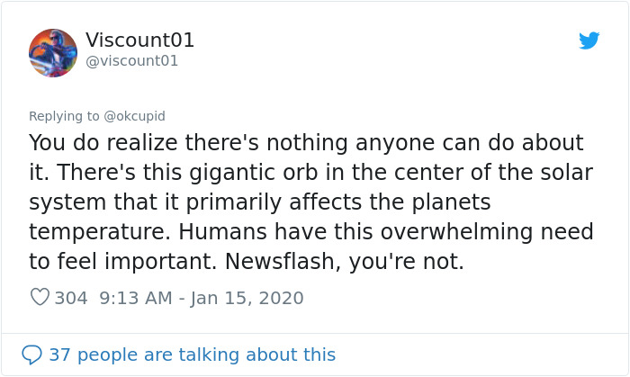 Dating Site OkCupid Adds A New Option That Allows Users To Filter Out Climate Change Deniers, Not Everyone Supports It Dating Site OkCupid Adds A New Option That Allows Users To Filter Out Climate Change Deniers, Not Everyone Supports It