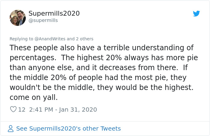 Guy Explains America's Wealth Inequality Using A Pie And People Are Mad