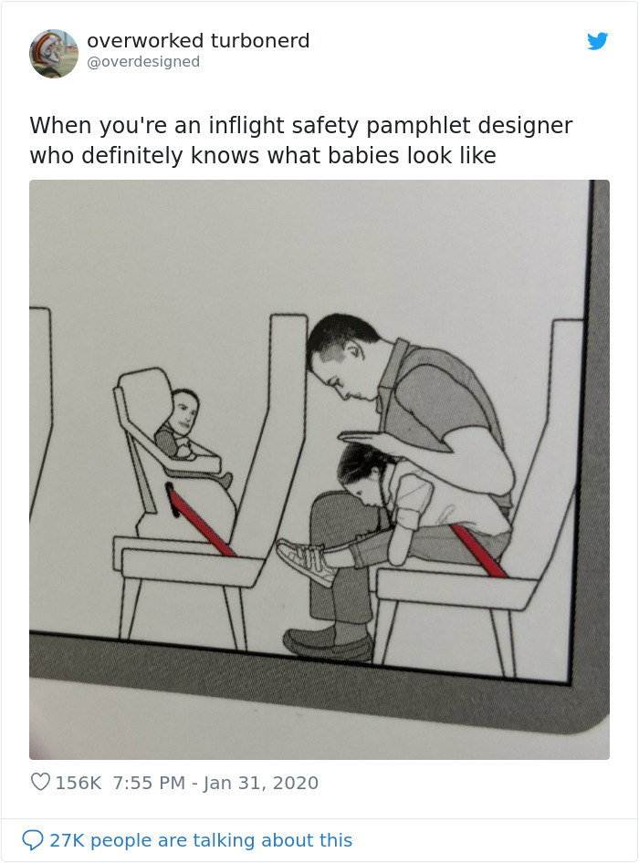 Flight Safety Illustrations Drawn By Someone Who Probably Doesn’t Know How Kids Look Flight Safety Illustrations Drawn By Someone Who Probably Doesn’t Know How Kids Look
