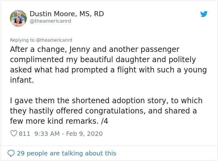 Couple Flies Home With Newly Adopted Baby And Passengers Decide To Throw Them An Impromptu Baby Shower