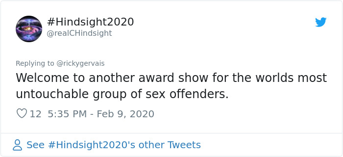 Someone Asks Ricky Gervais For His Opinion On The Oscars, The Comedian Doesn't Hold Back And Roasts Celebs Once Again Someone Asks Ricky Gervais For His Opinion On The Oscars, The Comedian Doesn't Hold Back And Roasts Celebs Once Again