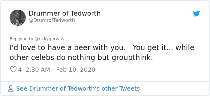 Someone Asks Ricky Gervais For His Opinion On The Oscars, The Comedian Doesn't Hold Back And Roasts Celebs Once Again