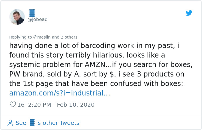 This Person&rsquo;s Attempt To Order A Box Of Boxes From Amazon Fails So Badly, It Becomes A Meme