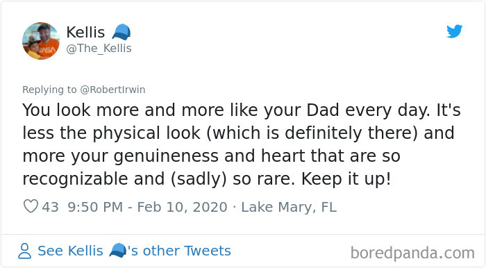 Robert Irwin Turns Heads With An Iconic Photo Recreation Where He Looks Exactly Like His Dad