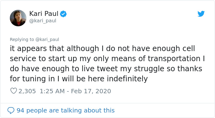 Woman Gets Stuck In Rural California After Losing Cell Service While Driving An App-Powered Rental Car And The Company Tells Her To Sleep In The Car